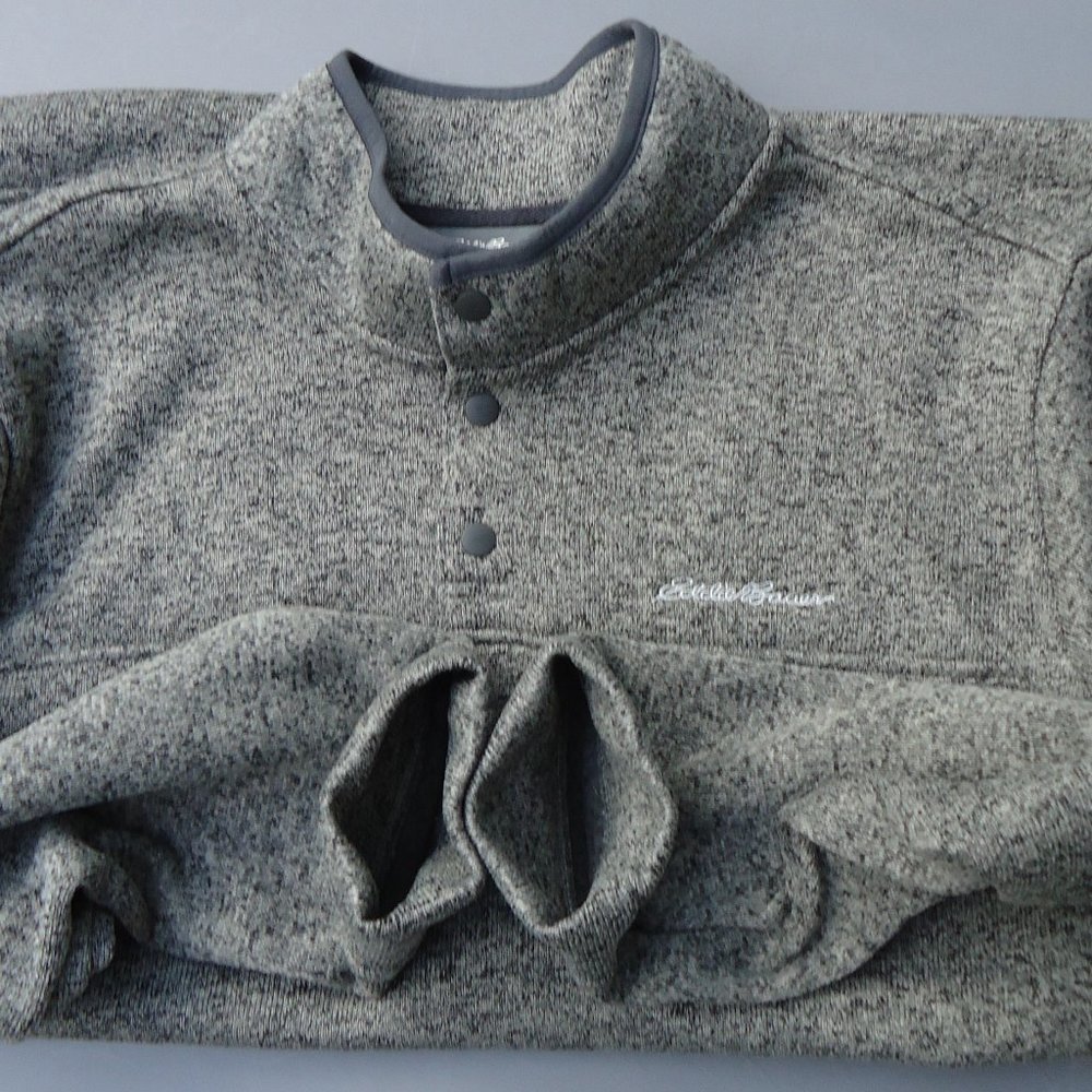 NWOT. SIZE XXL. Eddie Bauer Radiator fleece snap mock pullover. - Picture 10 of 16